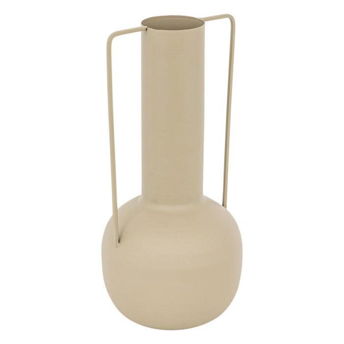 ATMOSPHERA Vase Design en Métal  Sylvain  29cm Beige Lin
