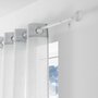Voir la diapositive 2 : Douceur d'Intérieur Kit de tringle à rideaux extensible Disque Martelé - L210 /L380 cm - Patine Blanc