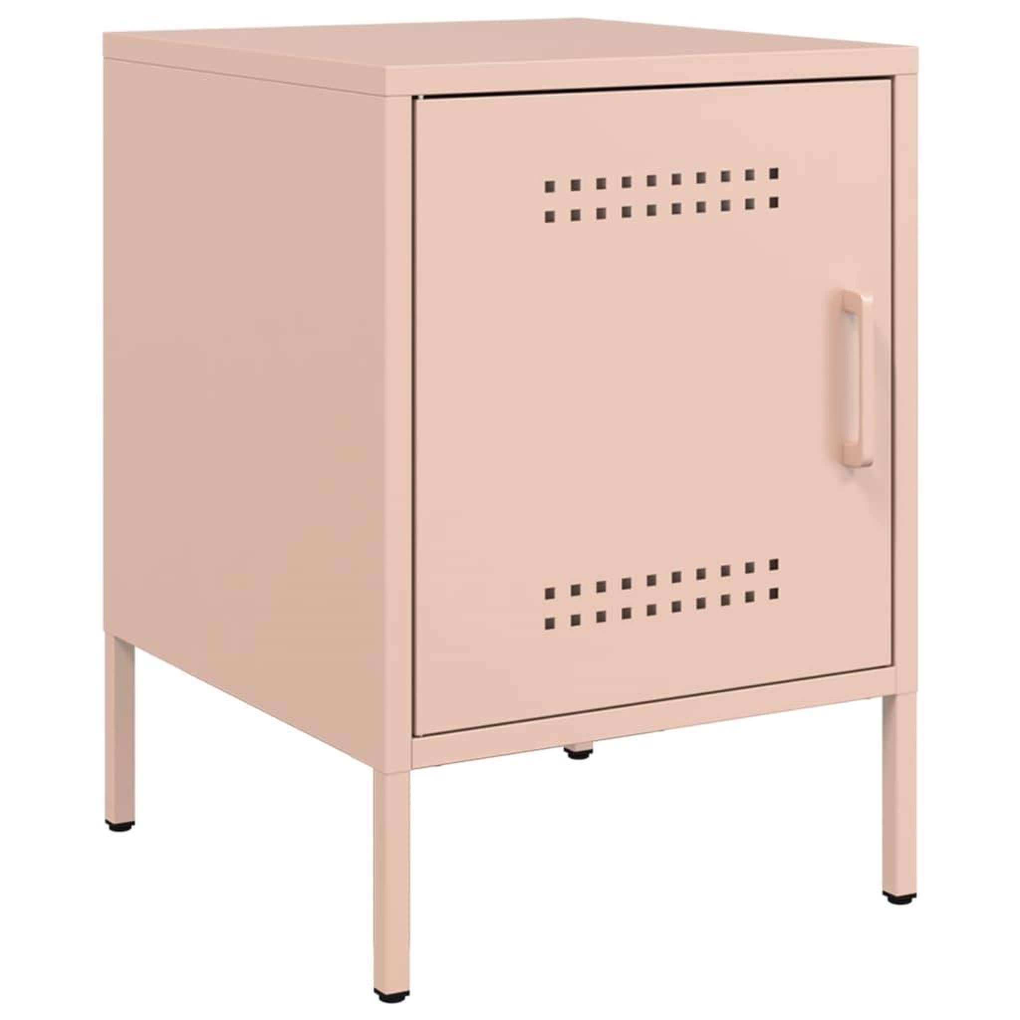 Voir la diapositive 2 : VIDAXL Table de chevet rose 36x39x50,5 cm acier