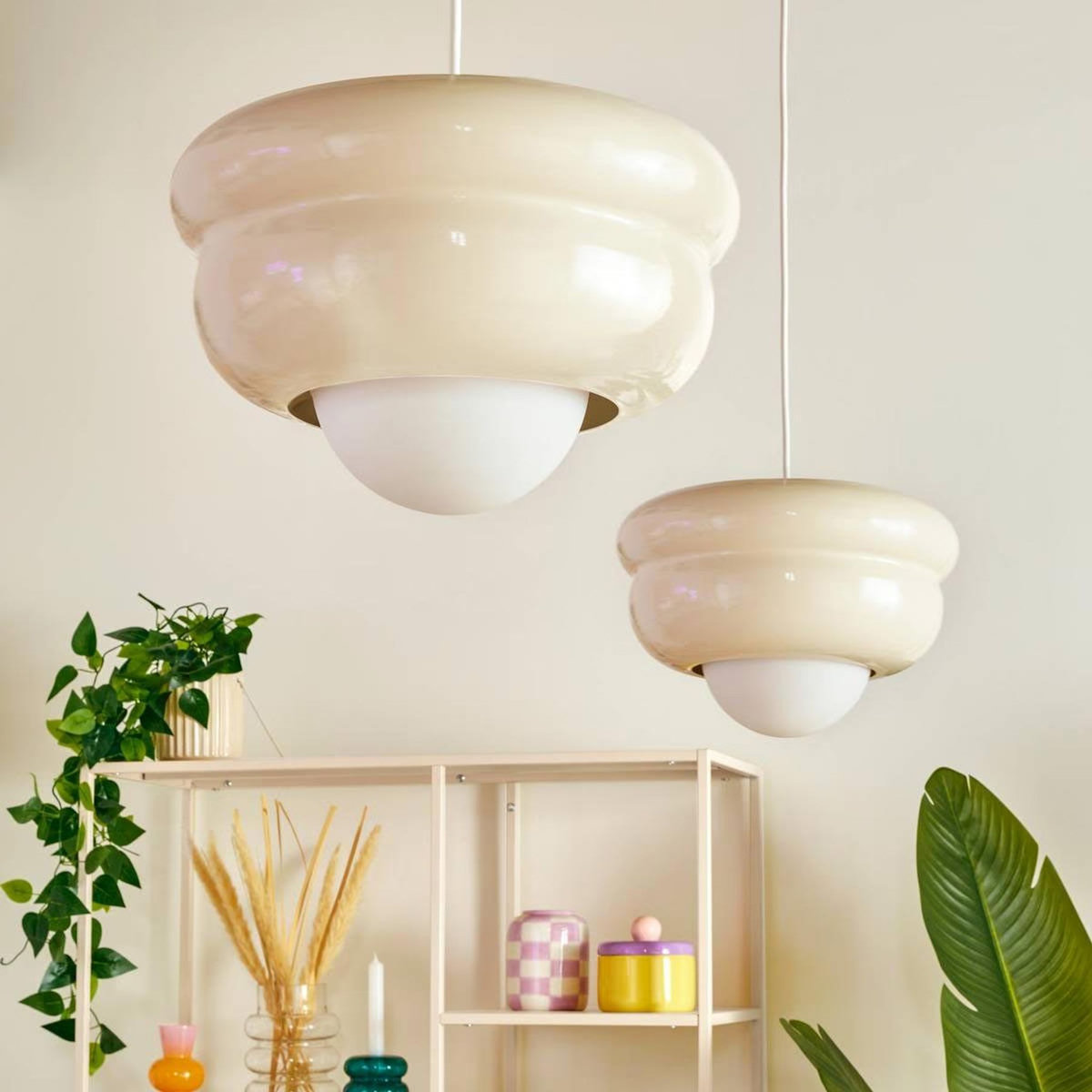 ATMOSPHERA Suspension Design en Métal  Patty  28cm Crème