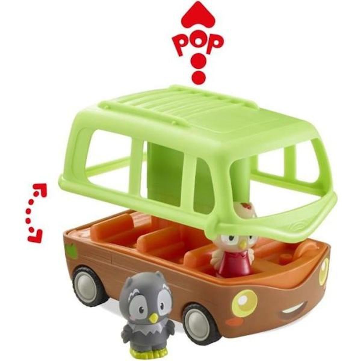 MARKET24 KLOROFIL Le bus aventure + 2 grands personnages inclus