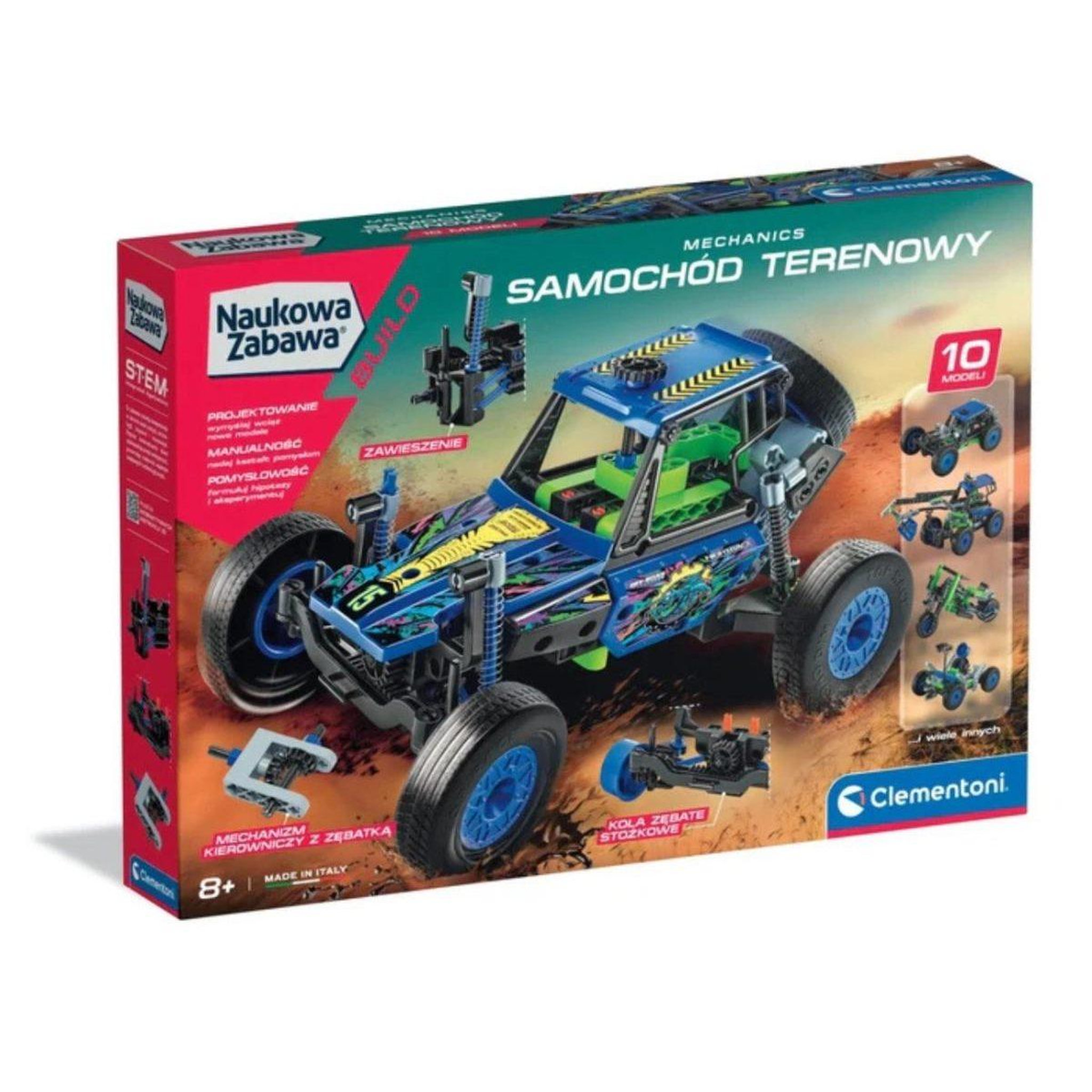 CLEMENTONI Coffret scientifique  50918 science  and  jeu - labo mécanique tout-terrain