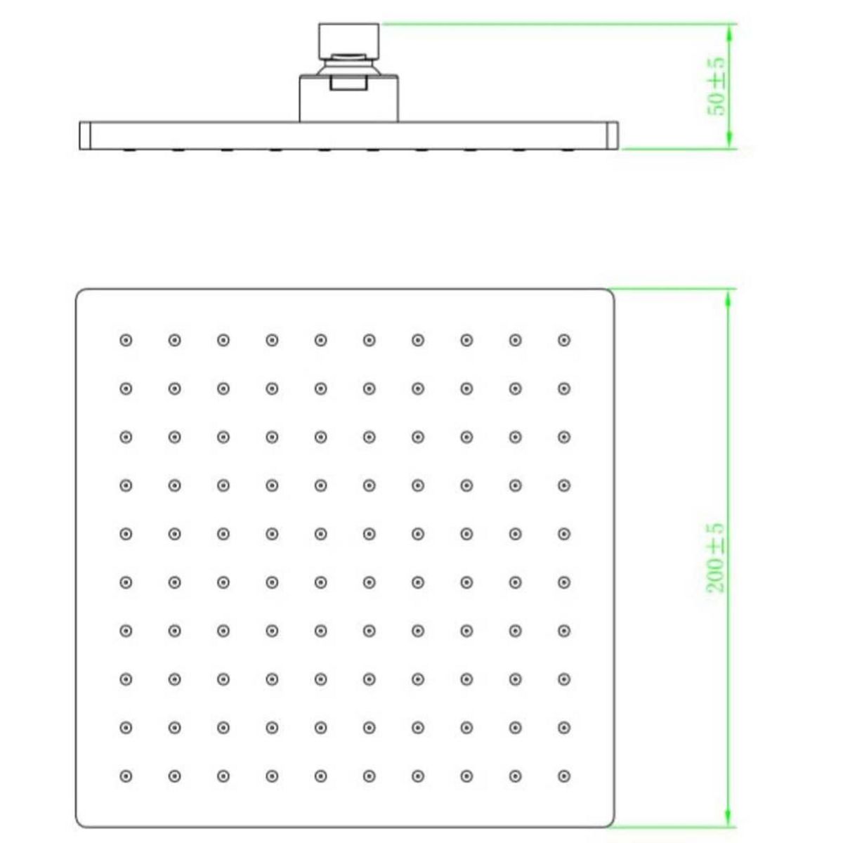 SCHUTTE SCHÜTTE Pomme de douche NANCY chrome