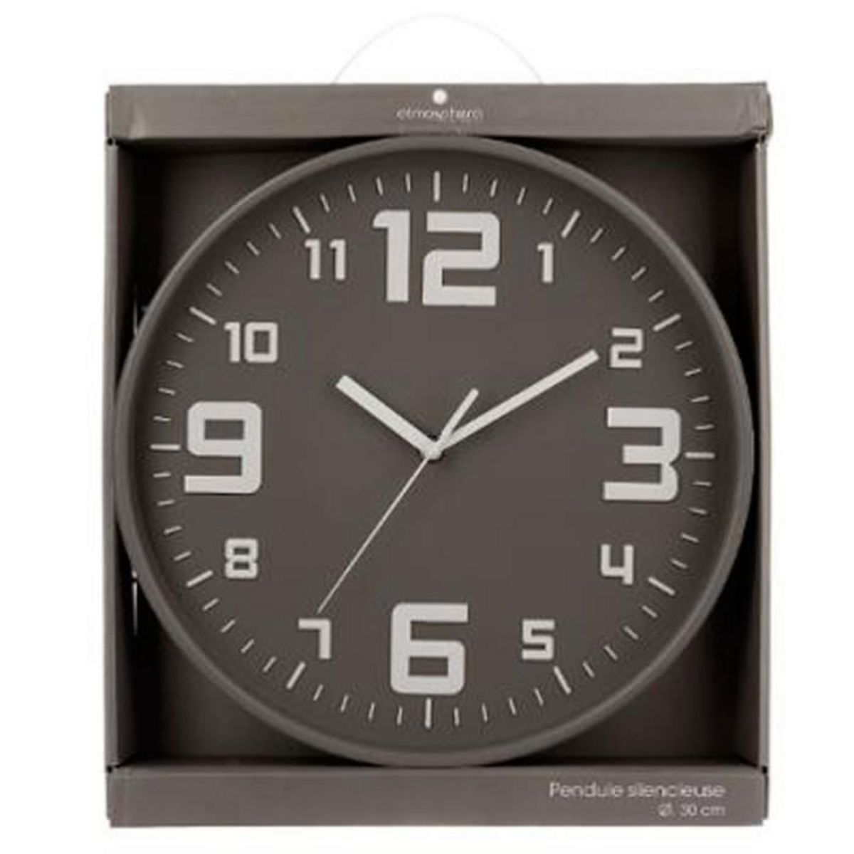 ATMOSPHERA Pendule  Silence  30cm Gris