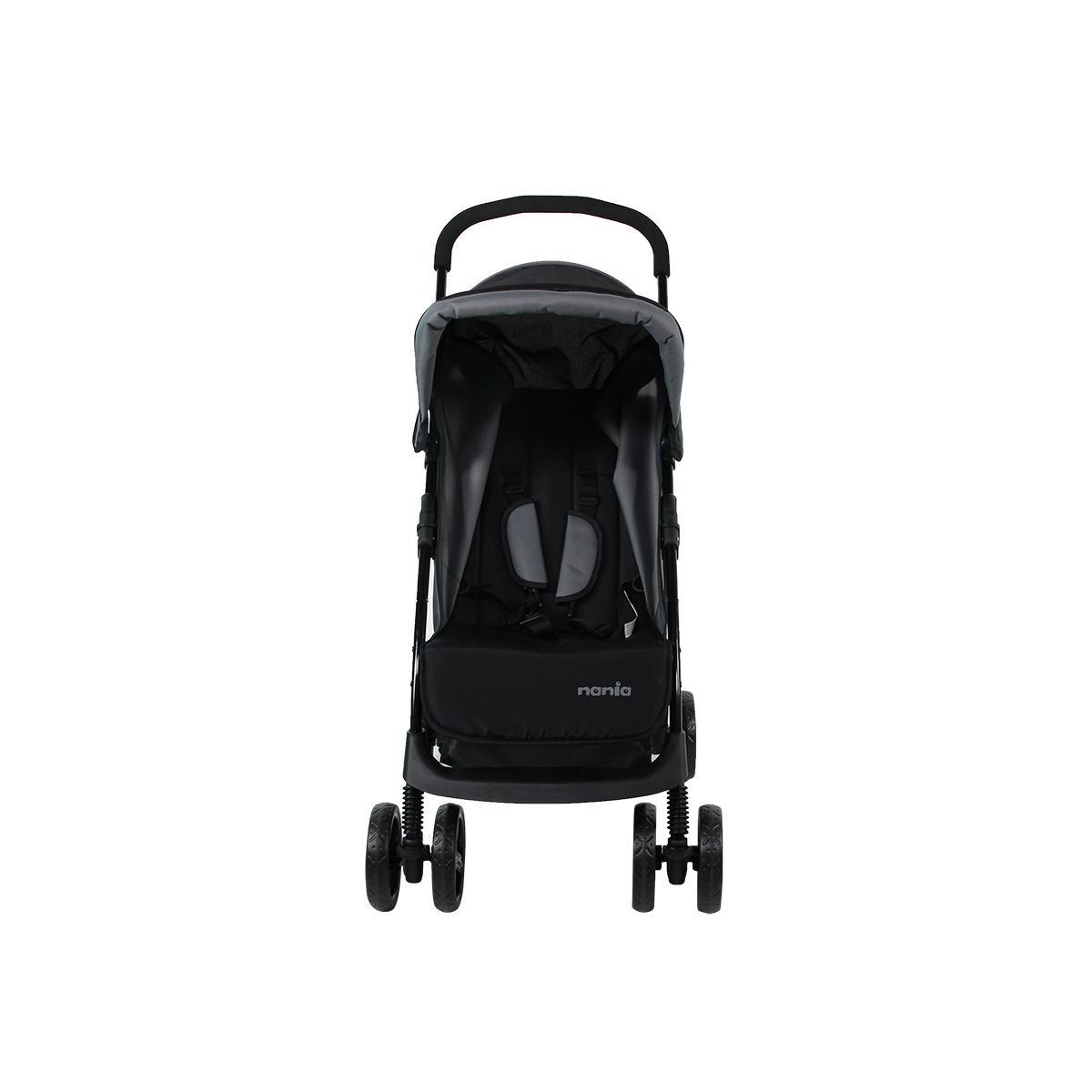 NANIA Poussette duo 2 en 1 TEXAS gris + Siège auto BEONE groupe 0+