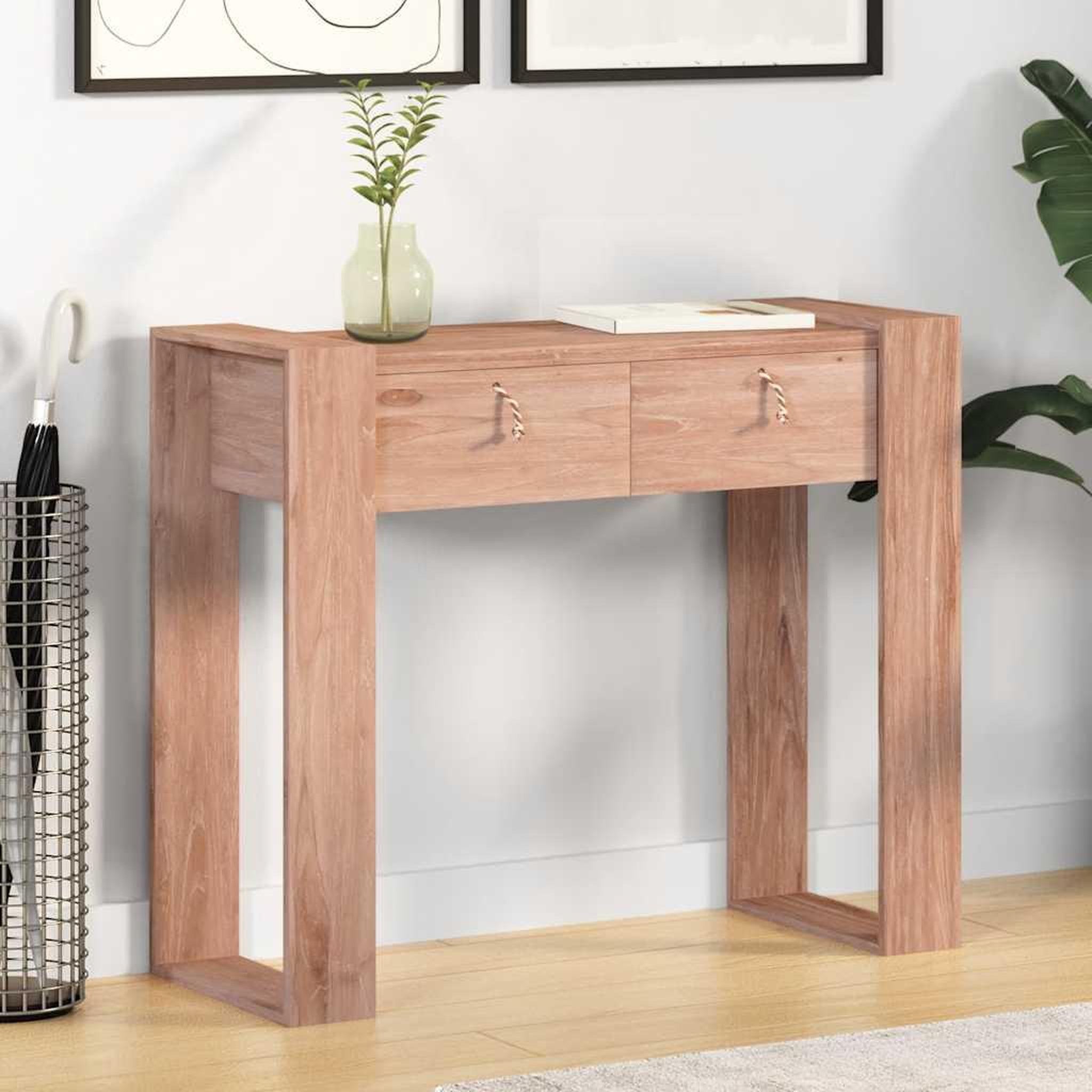 Voir la diapositive 1 : VIDAXL Table console 90x35x75 cm Bois de teck solide