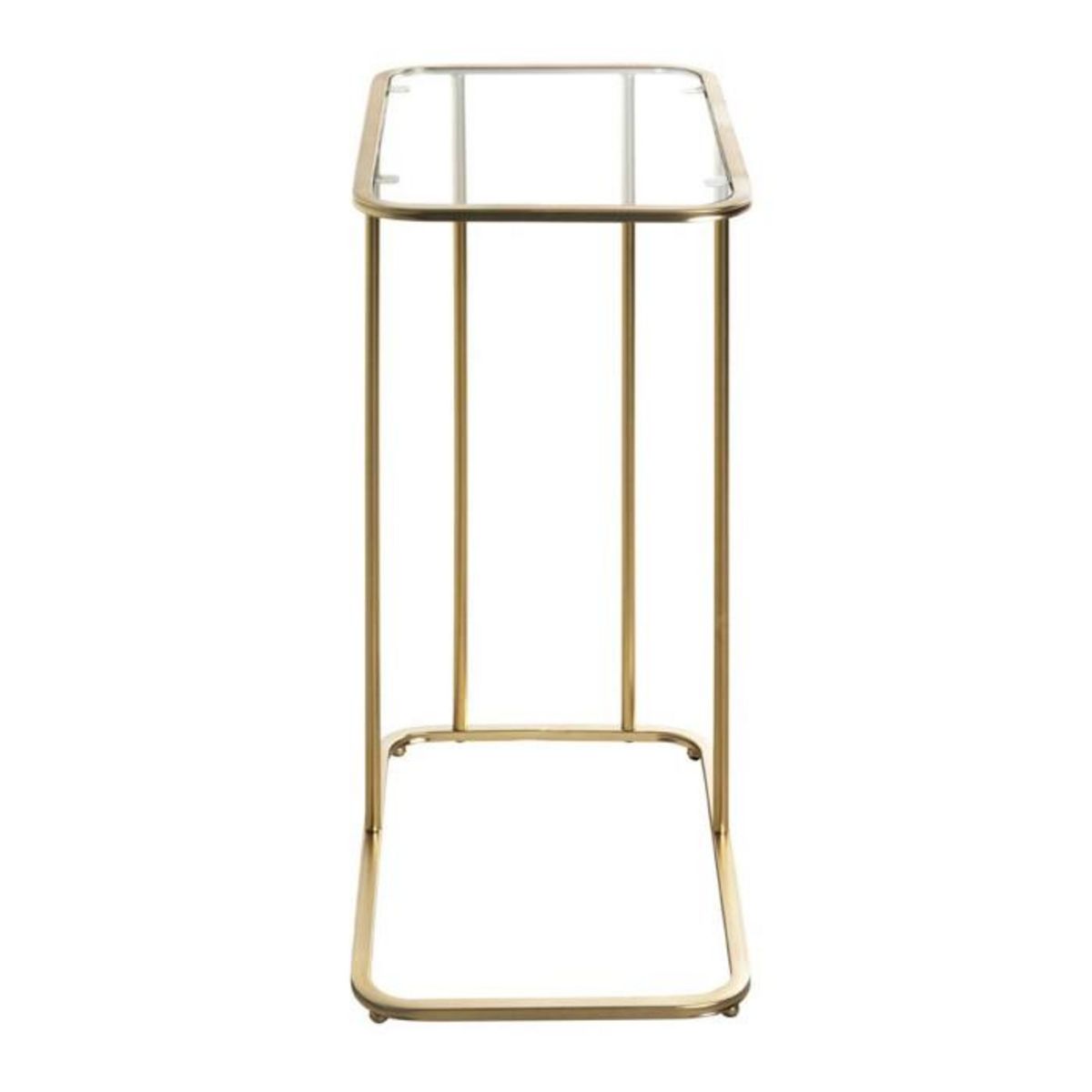 Paris Prix Table d'Appoint Design  Verre Trempé  65cm Or