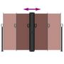 Voir la diapositive 5 : VIDAXL Auvent lateral retractable marron 160x1000 cm