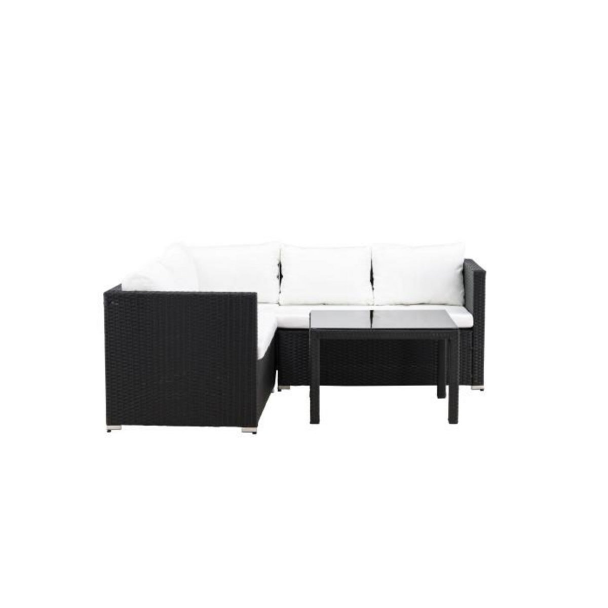 Paris Prix Salon d'Angle de Jardin  Kuba  180cm Noir & Blanc