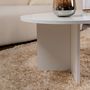 Voir la diapositive 6 : CONCEPT USINE Table basse ovale effet travertin 119x60cm AZOS