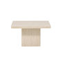 Voir la diapositive 2 : Paris Prix Table Basse Effet Travertin  Qvart  80cm Beige