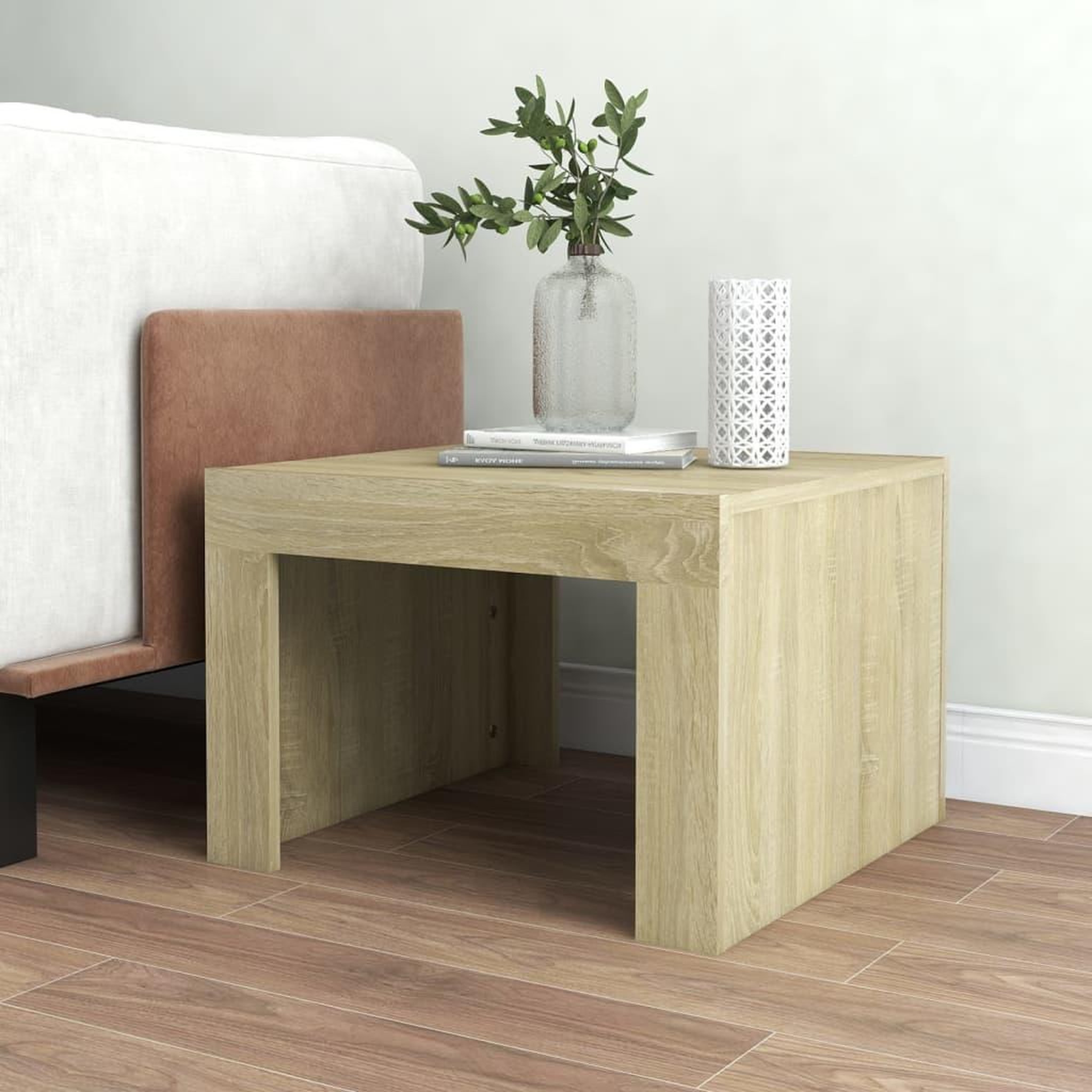 Voir la diapositive 3 : VIDAXL Table basse Chene sonoma 50x50x35 cm Bois d'ingenierie