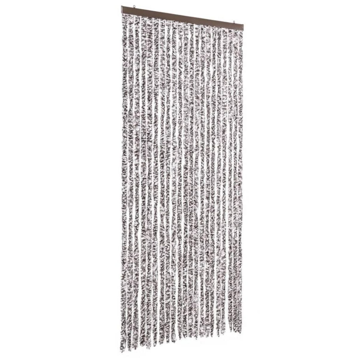 VIDAXL Moustiquaire Marron et beige 90 x 220 cm Chenille