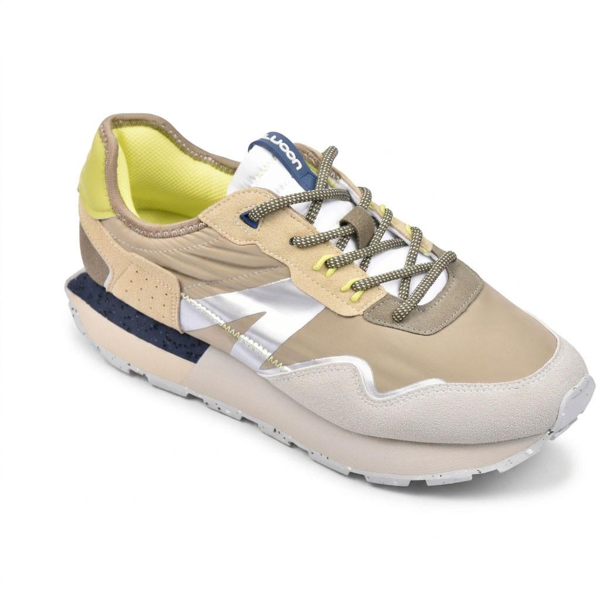 OZABI OZABI Basket homme mode running retro confortable. Coloris disponibles : Bleu, Beige, Vert