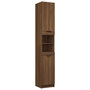 Voir la diapositive 2 : VIDAXL Armoire de bain Chêne marron 32x34x188,5 cm Bois d ingénierie