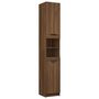 Voir la diapositive 2 : VIDAXL Armoire de bain Chêne marron 32x34x188,5 cm Bois d ingénierie