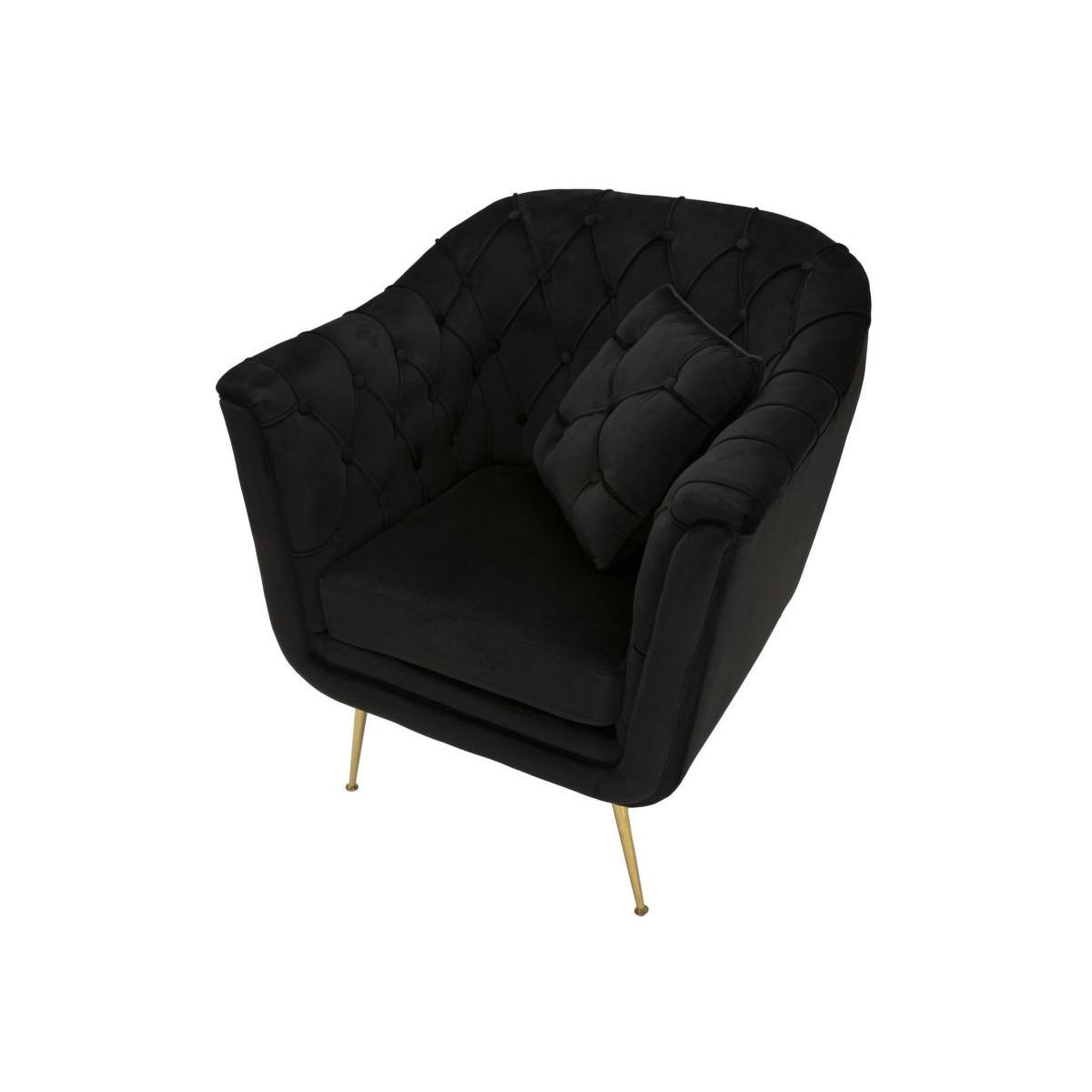 Voir la diapositive 4 : Paris Prix Fauteuil design matelassé  budapest  91cm noir