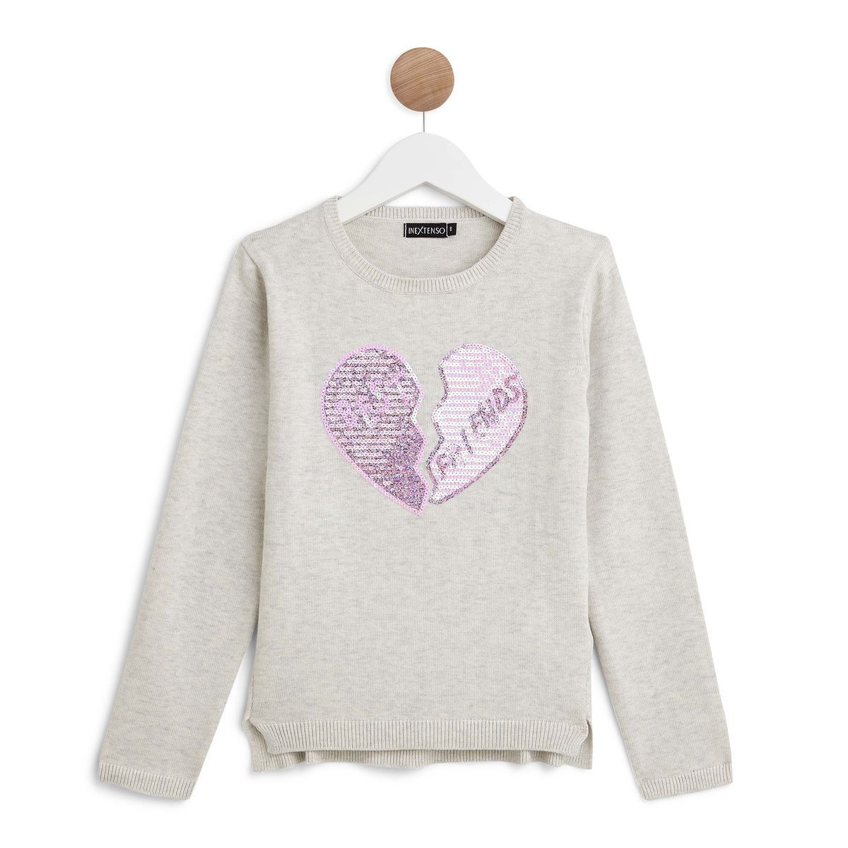 IN EXTENSO Pull à sequins reversibles fille