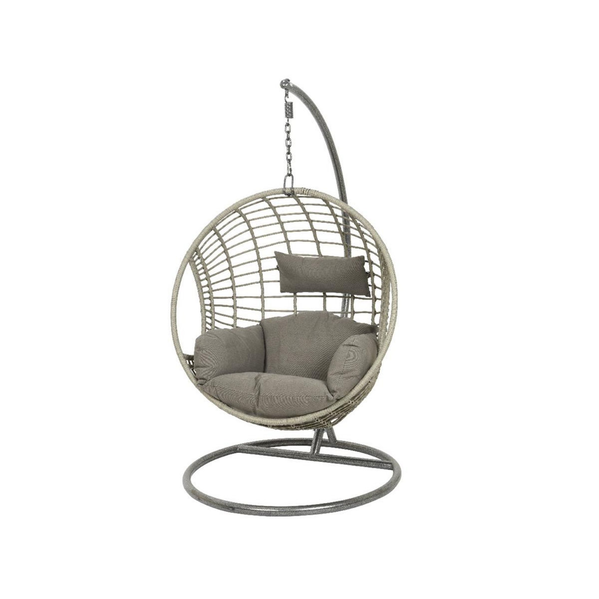 JARDIDECO Fauteuil suspendu London Gris - Jardideco