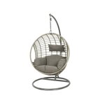 JARDIDECO Fauteuil suspendu London Gris - Jardideco