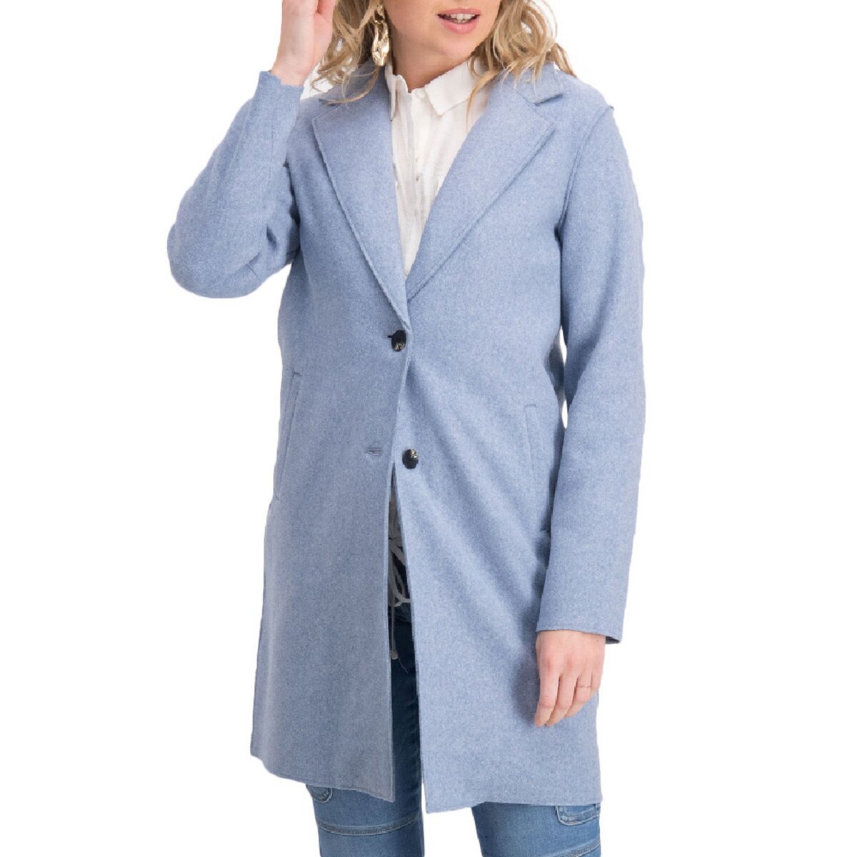 Manteau bleu gris discount femme