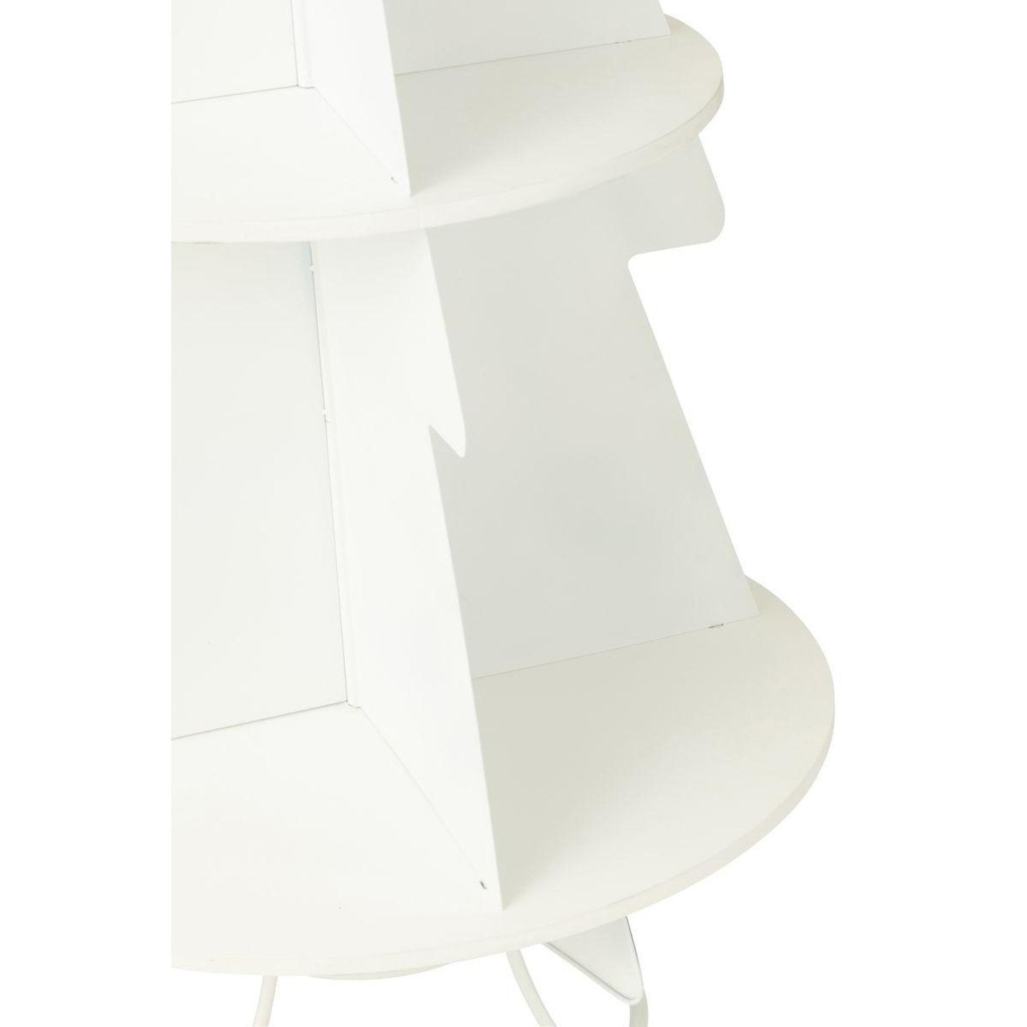 Voir la diapositive 3 : J-LINE Étagère Sapin 3 Niveaux  Xmas  170cm Blanc