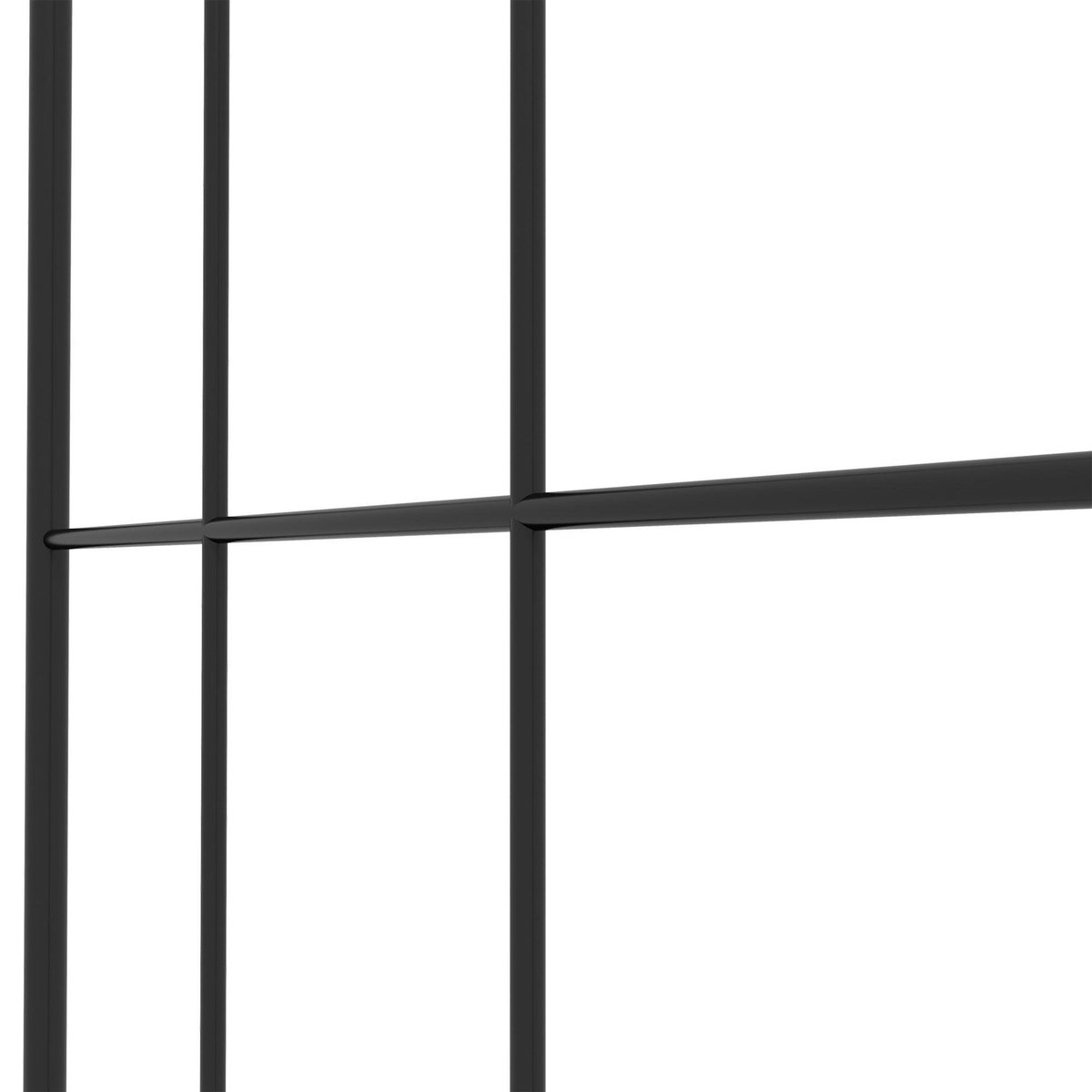 OUTSUNNY Treillis de jardin lot de 2 support pour plantes grimpantes en métal noir