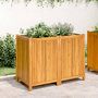 Voir la diapositive 3 : VIDAXL Jardiniere avec doublure 100x50x75 cm bois massif d'acacia
