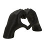 Voir la diapositive 2 : Paris Prix Mains Cœur Déco  Lover  25cm Noir