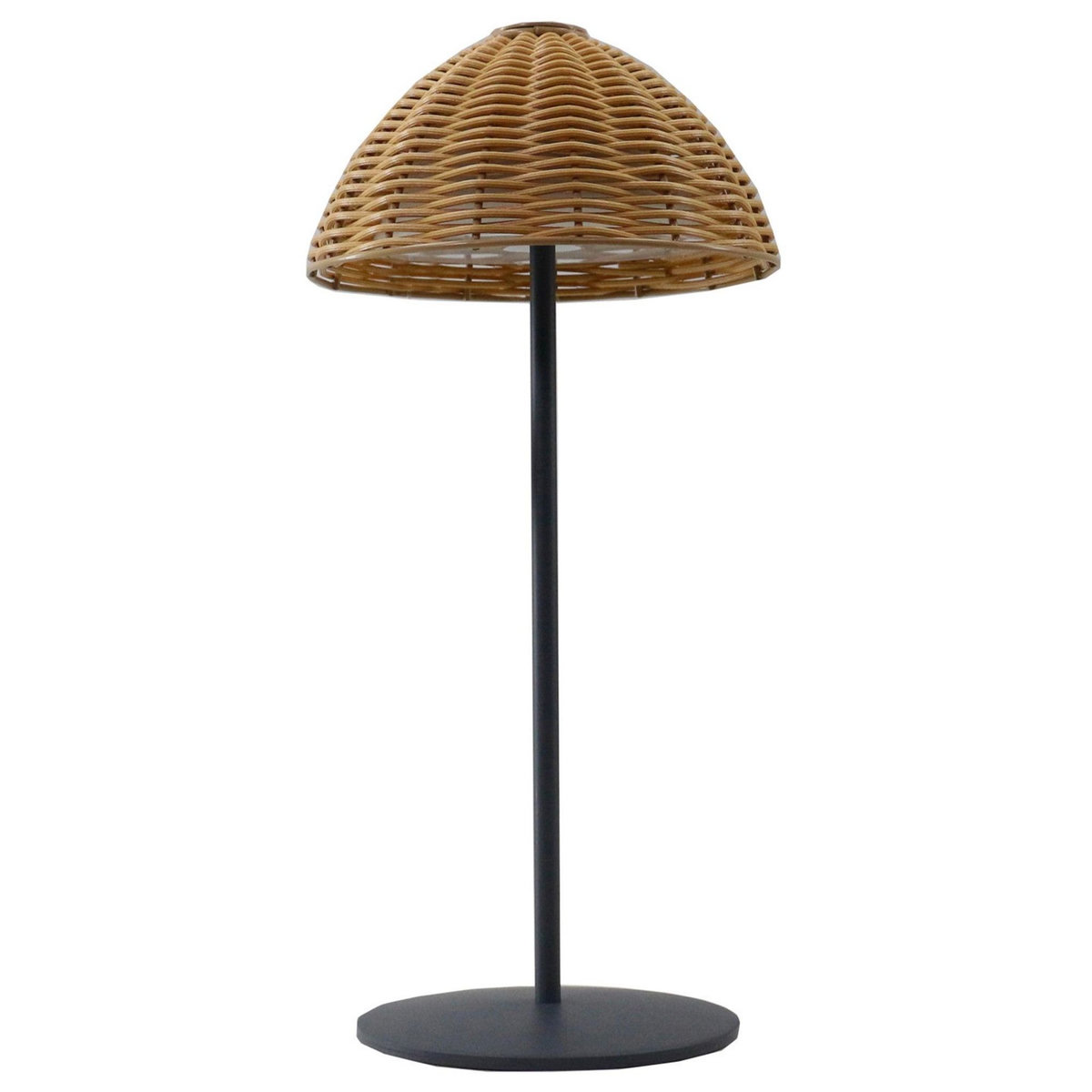 Lumisky Lampe de table LED FAROE Marron Poly rotin H30CM