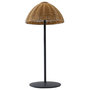 Voir la diapositive 1 : Lumisky Lampe de table LED FAROE Marron Poly rotin H30CM