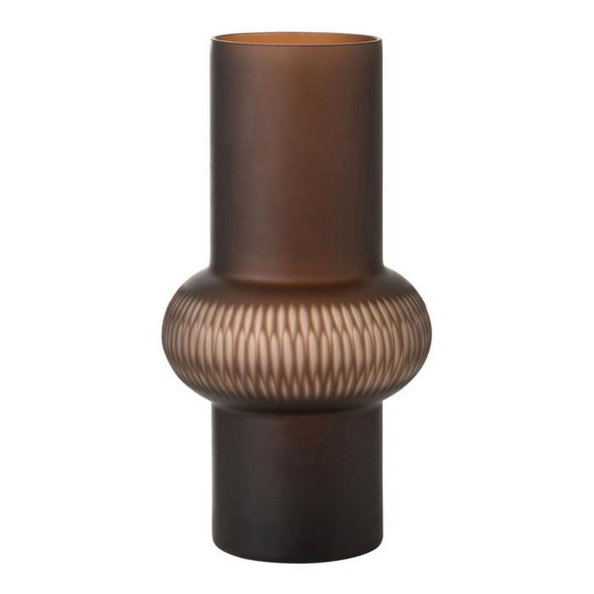 Paris Prix Vase Design Ligne & Boule  Octave  35cm Marron