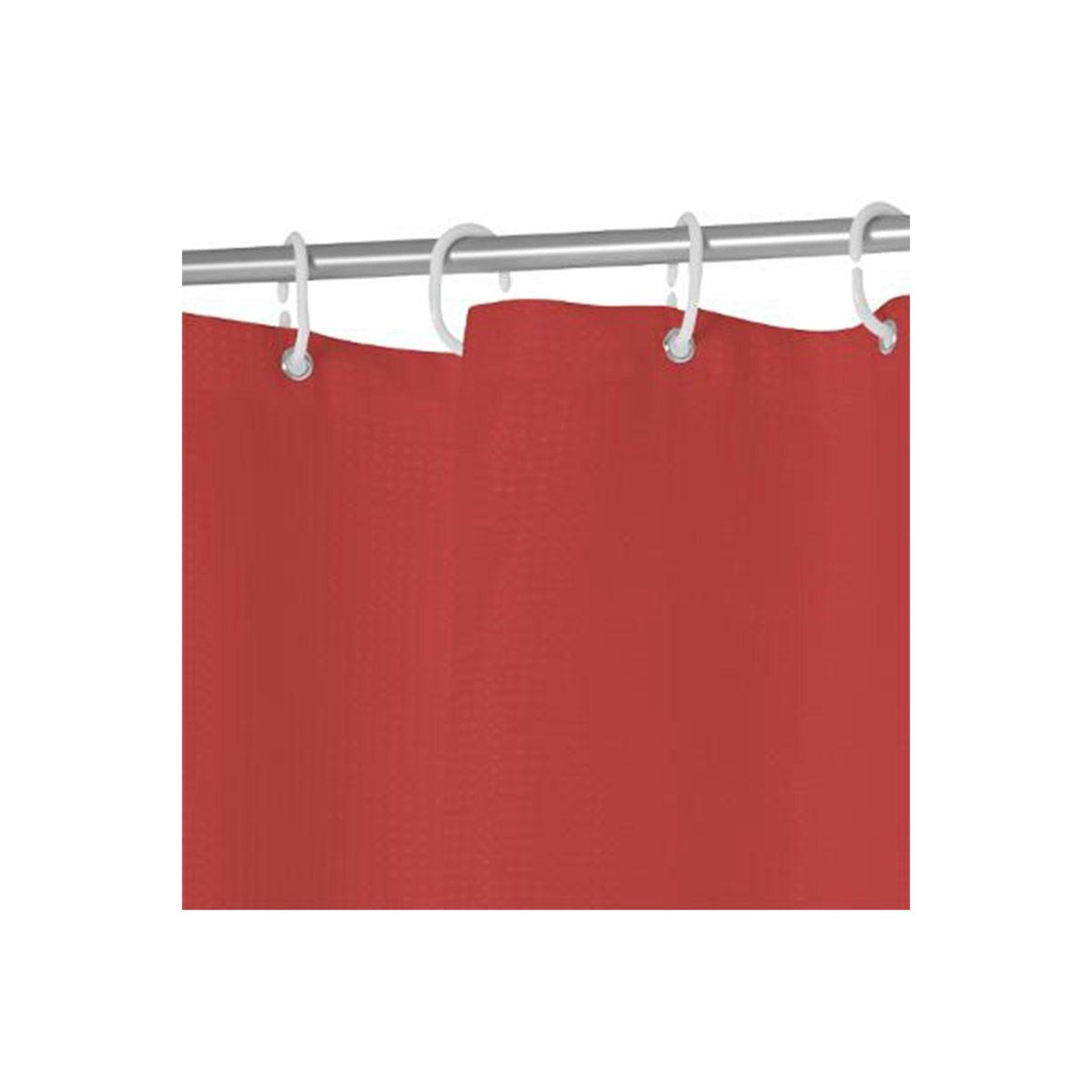 Voir la diapositive 2 : FIVE Rideau de Douche  Modern  180x200cm Rouge