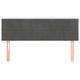 Voir la diapositive 3 : VIDAXL Tetes de lit 2 pcs Gris fonce 72x5x78/88 cm Velours