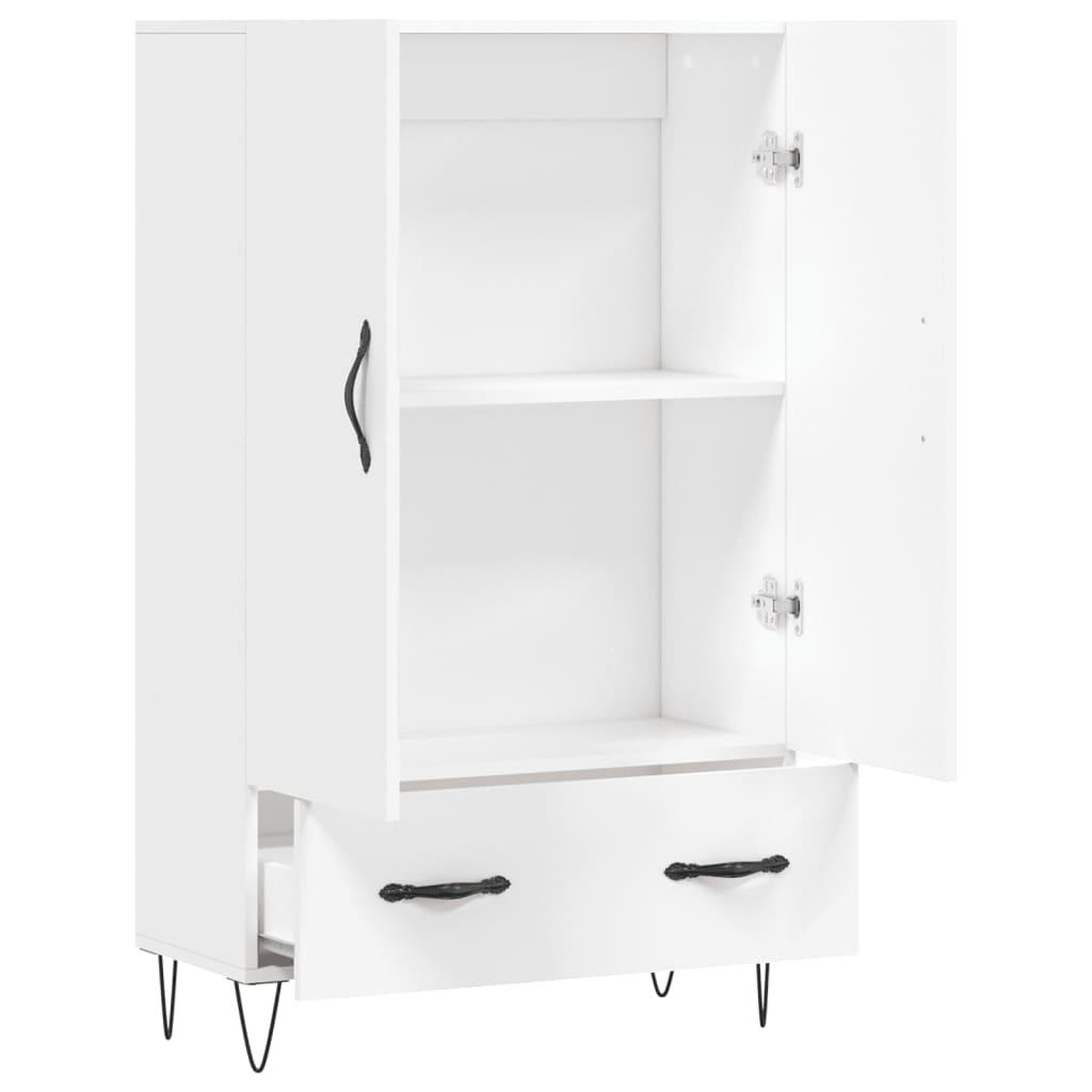 Voir la diapositive 5 : VIDAXL Buffet haut blanc 69,5x31x115 cm bois d'ingenierie