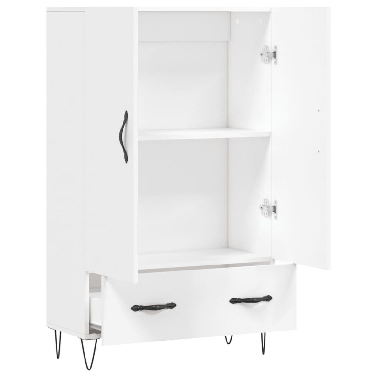 VIDAXL Buffet haut blanc 69,5x31x115 cm bois d'ingenierie