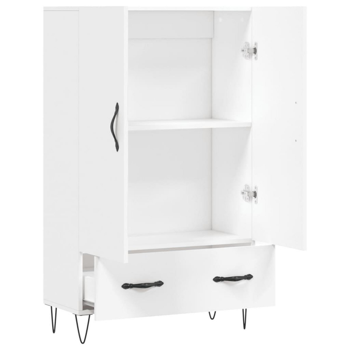 VIDAXL Buffet haut blanc 69,5x31x115 cm bois d'ingenierie