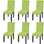 Voir la diapositive 1 : VIDAXL Housse de chaise droite extensible 6 pcs vert
