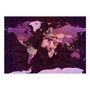 Voir la diapositive 2 : Paris Prix Papier Peint  Purple World Map