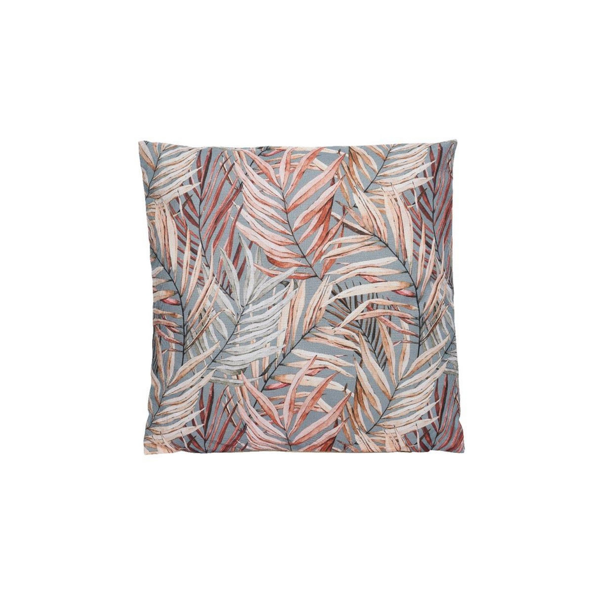 JARDIDECO Coussin extérieur motif feuilles tropicales - 45 x 45 cm - Jardideco