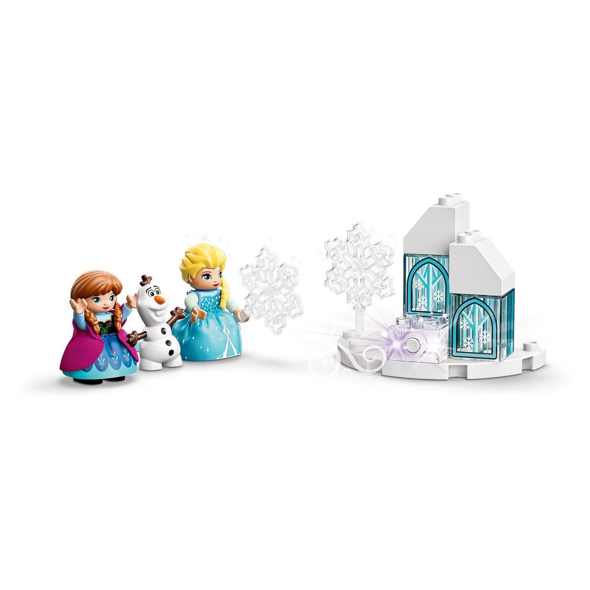 LEGO DUPLO Disney 10899 Le Château De La Reine Des Neiges, Jouet à Construire, Mini-Poupées