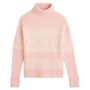 Voir la diapositive 3 : IN EXTENSO Pull col roulé jacquard femme
