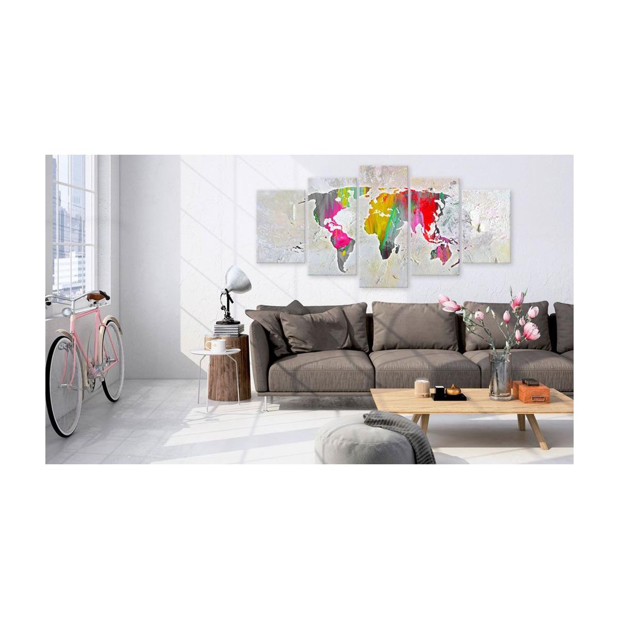 Voir la diapositive 2 : Paris Prix Tableau imprimé  illustration of the world