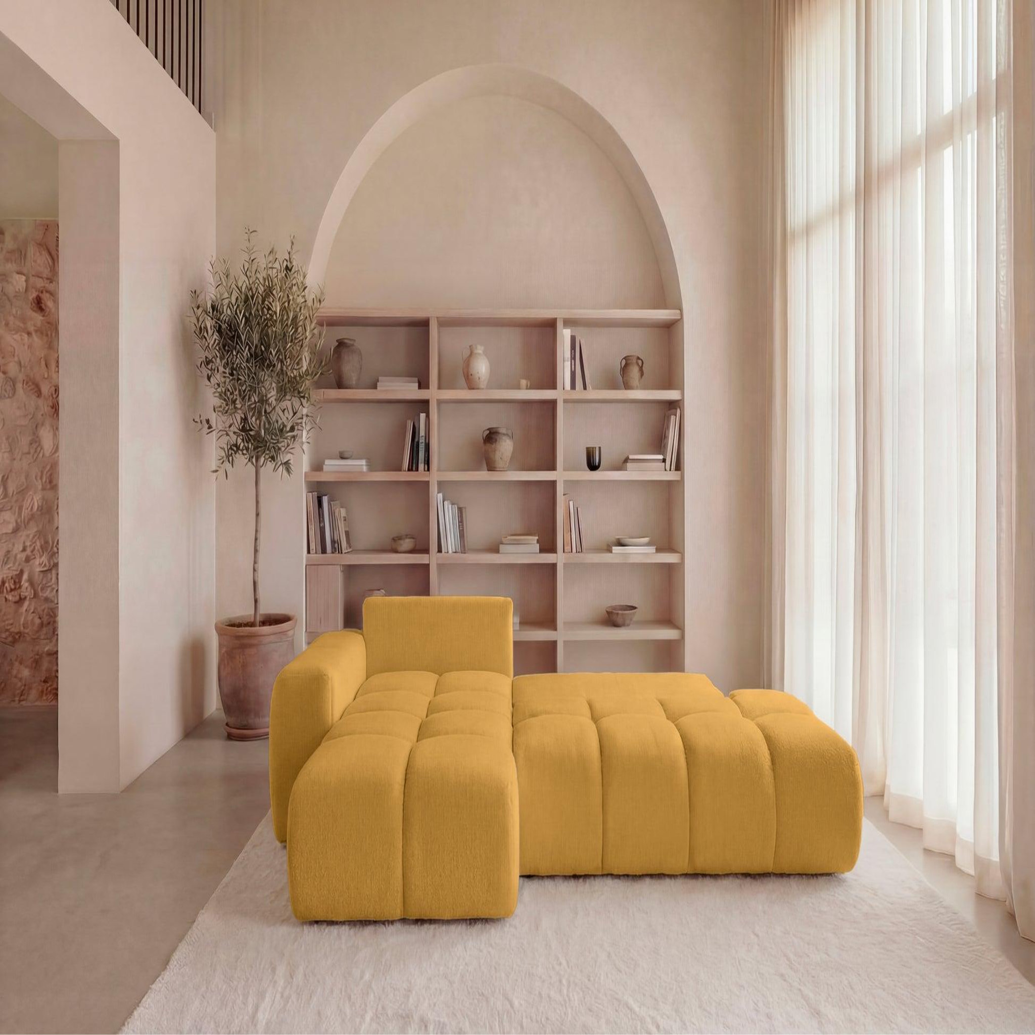 Voir la diapositive 6 : CASANOVA PARIS Constance - canapé d'angle tissu chenille