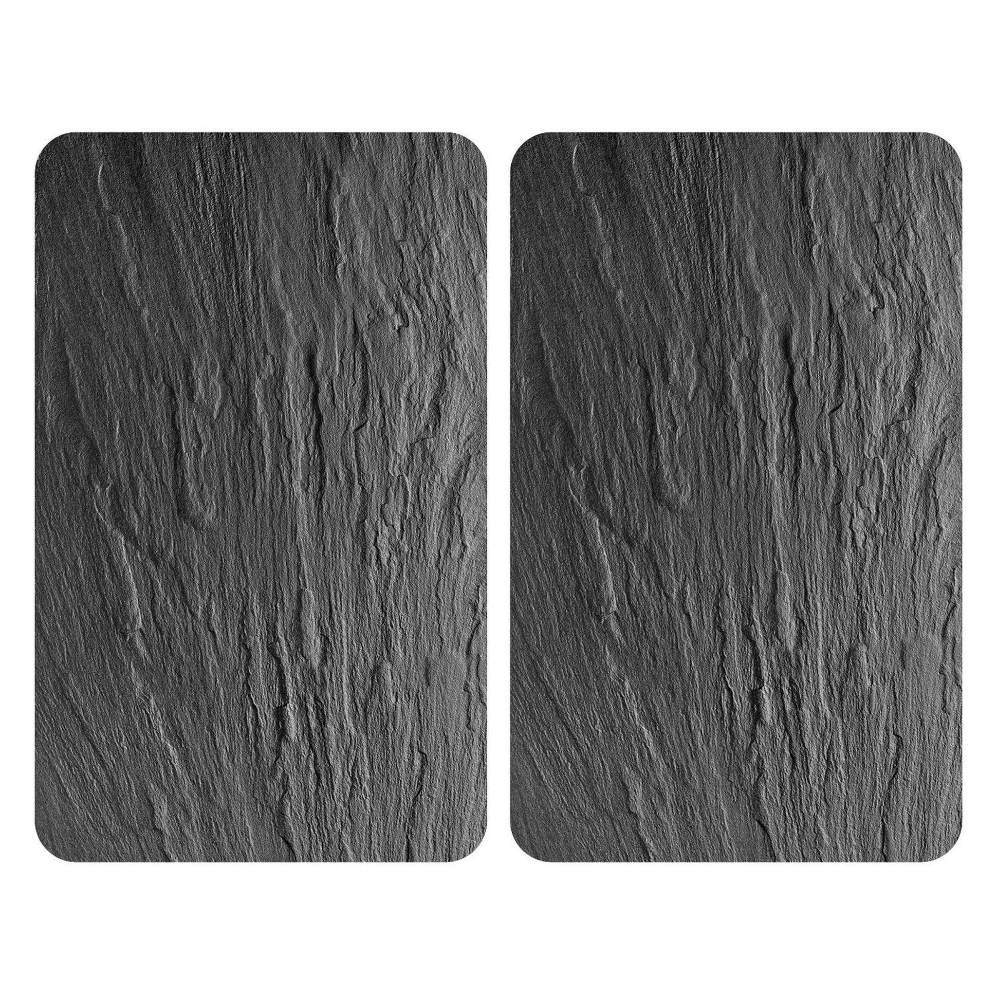 Wenko 2 Couvres plaque XL universelle Ardoise - L. 52 x l. 40 cm - Gris