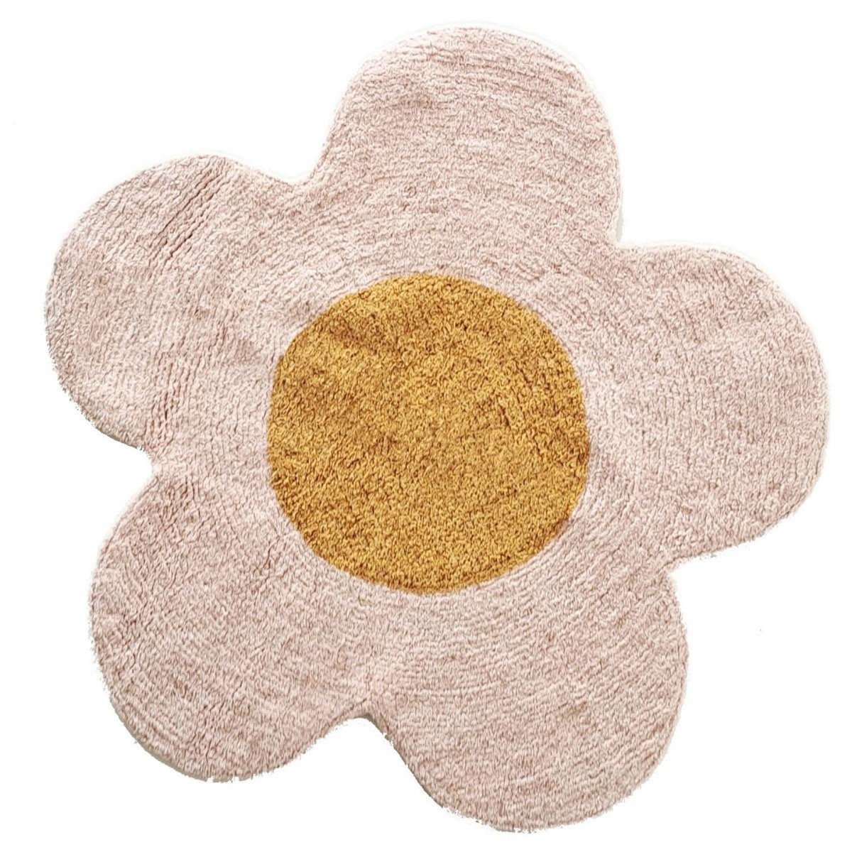 FUTURE HOME Tapis marguerite enfant en coton tufté 80x80cm
