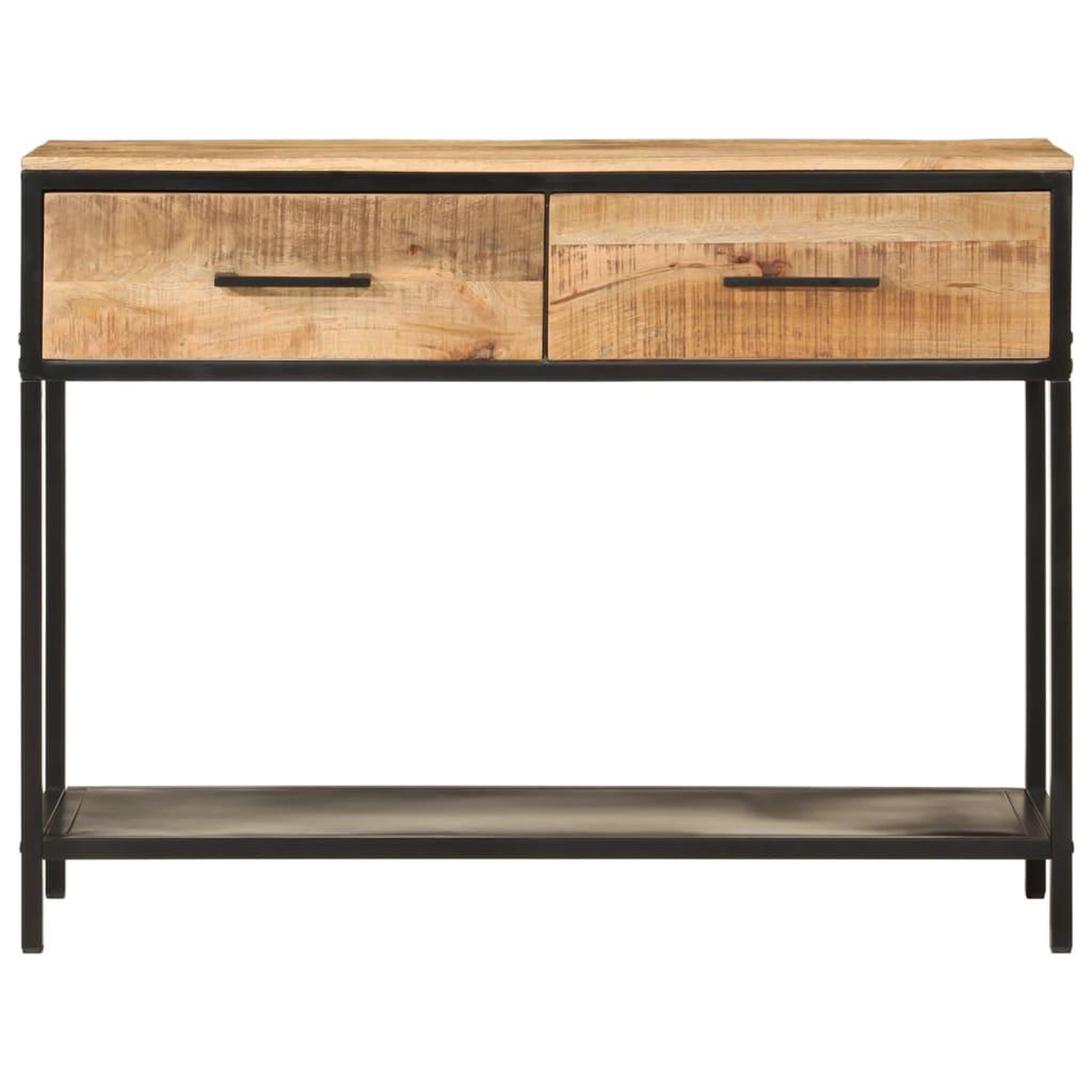 Voir la diapositive 3 : VIDAXL Table console 100x35x76 cm bois massif de manguier et fer