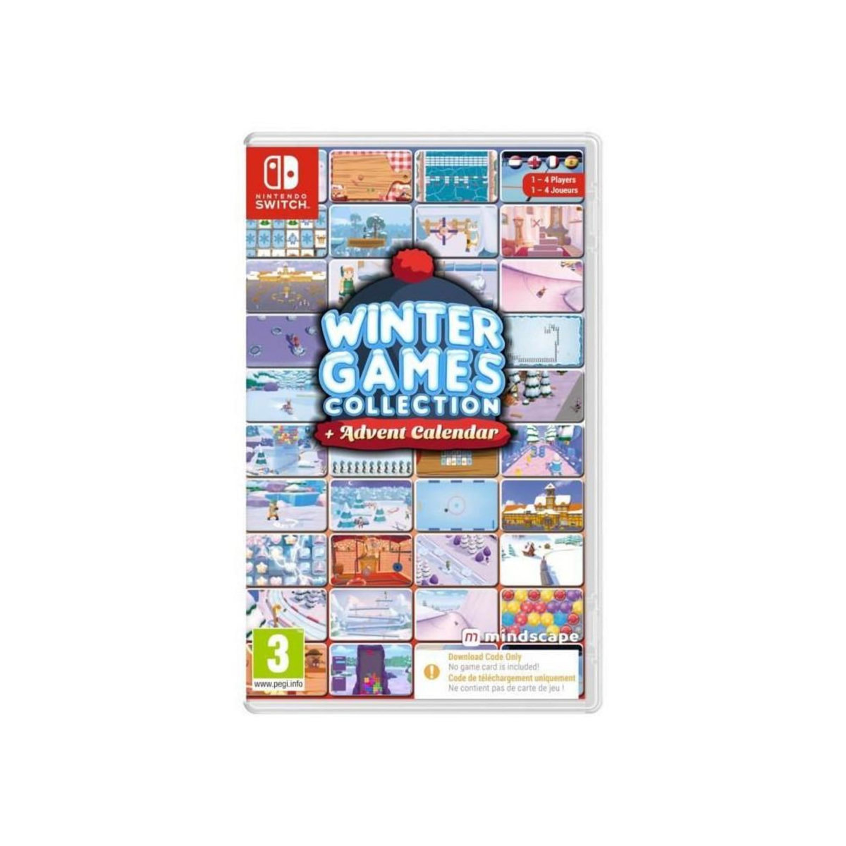 Just for games Winter Games Collection + Calendrier de l'Avent - Jeu Nintendo Switch - Code in a Box