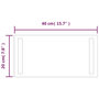 Voir la diapositive 5 : VIDAXL Miroir de salle de bain a LED 40x20 cm
