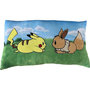 Voir la diapositive 1 : Pokemon Coussin premium - POKEMON - Pikachu & Eevee - Microfibre - 60 cm